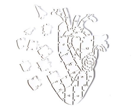 Quebra-Cabeça Transparente Heart - 65 Peças | WestwingNow