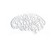 Jogo de Quebra-Cabeça Transparente  Cérebro com Moldura Preta, Transparente | WestwingNow