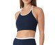 Top Cropped Canelado Bicolor Azul Marinho Dark e Off-White, blue | WestwingNow
