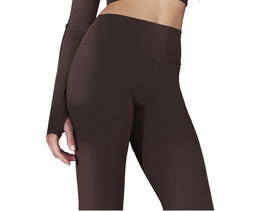 Calça Legging Canelada Marrom Carvalho, brown | WestwingNow