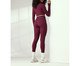 Calça Legging Canelada Bicolor Vinho Tech/Marinho, red | WestwingNow