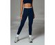 Calça Legging Canelada Bicolor Azul Marinho Dark e Off-White, blue | WestwingNow