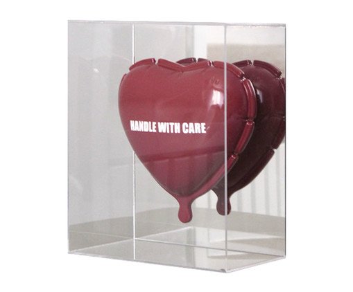 Escultura Balão Coração Handle With Care, Vermelho | WestwingNow