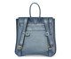 Mochila em Couro Manhattan Azul Marinho, Azul | WestwingNow