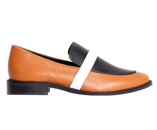 Loafer em Couro Sheer Caramelo, Bege | WestwingNow