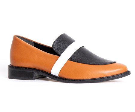 Loafer em Couro Sheer Caramelo | Westwing