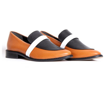 Loafer em Couro Sheer Caramelo | Westwing