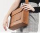 Bolsa em Couro Fringe Caramelo, Bege | WestwingNow