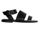 Sandália em Couro Los Angeles Croco Preto, Preto | WestwingNow