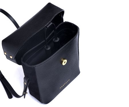 Mini Bolsa em Couro Cosmopolitan Preto | Westwing