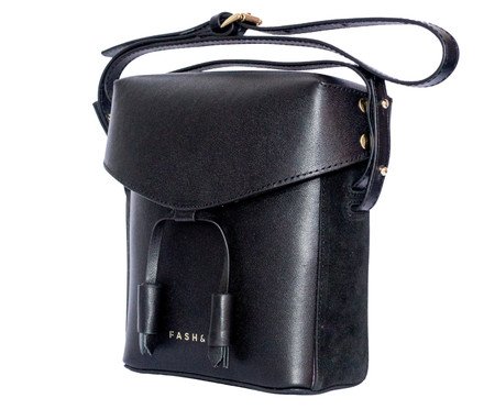 Mini Bolsa em Couro Cosmopolitan Preto | Westwing