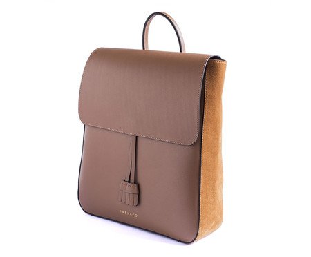 Mochila em Couro para Notebook Manhattan Caramelo | Westwing