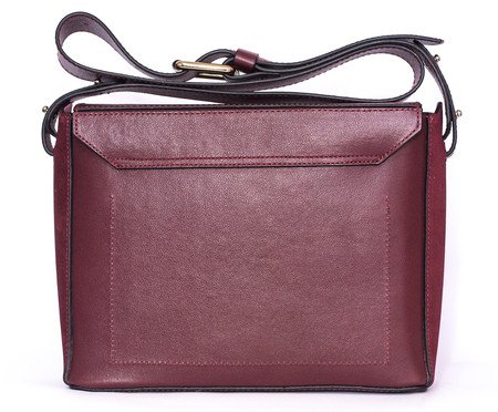 Bolsa em Couro Fringe Vinho | Westwing