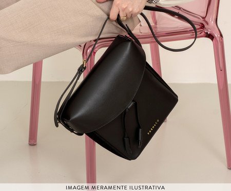 Bolsa em Couro Cosmopolitan Preto | Westwing