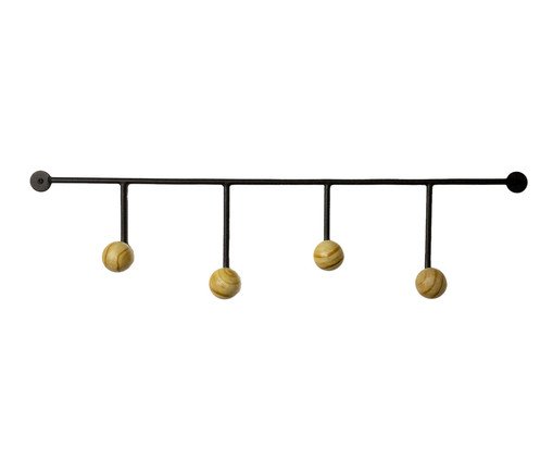 Cabideiro de Parede Lapa Ball Preto, black | WestwingNow