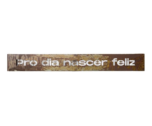 Frase de Ferro Rust - Dia Feliz, grey | WestwingNow
