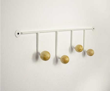 Cabideiro de Parede Lapa Ball Branco | Westwing