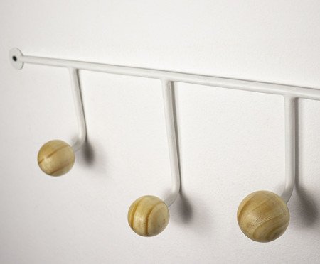 Cabideiro de Parede Lapa Ball Branco | Westwing