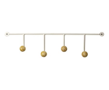 Cabideiro de Parede Lapa Ball Branco | Westwing