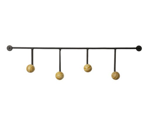 Cabideiro de Parede Lapa Ball Cinza, grey | WestwingNow
