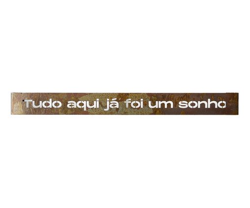 Frase de Ferro Rust - Sonho, grey | WestwingNow
