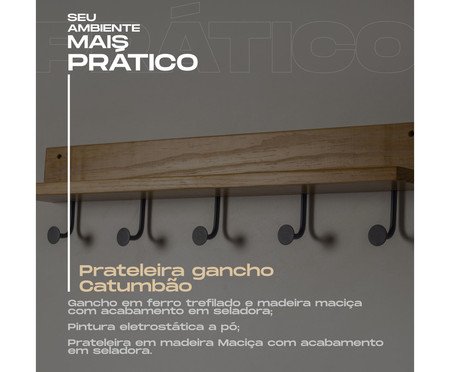 Prateleira Gancho Catumbão Preto | Westwing