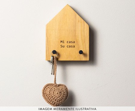 Porta-Chaves de Parede Casinha - Mi casa | Westwing
