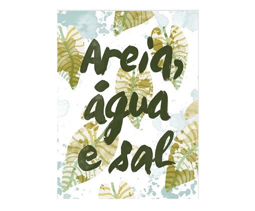 Pôster Areia, Sal e Mar, Colorido | WestwingNow