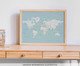 Pôster Mapa Mundi Ice, Colorido | WestwingNow