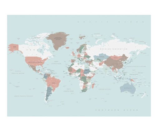 Poster Mapa Mundi Color, Colorido | WestwingNow