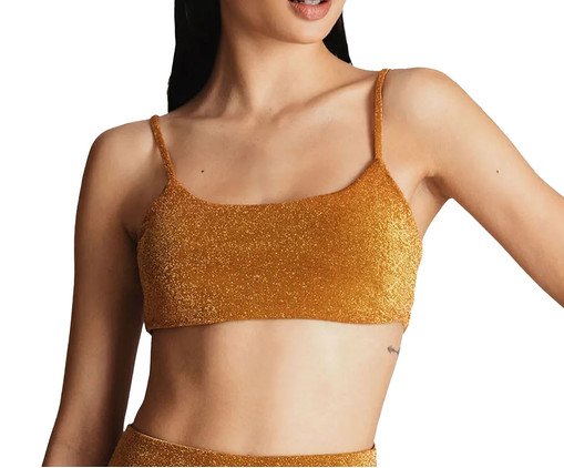 Top Alças Finas Brightness Marrom Macadamia, Marrom | WestwingNow