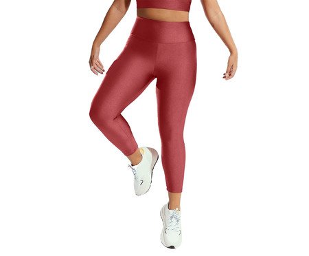 Calça Legging Midi Vermelho Guava