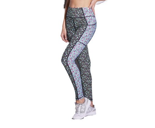 Calça Legging Recortes Recortes Estampa Floral Floral Patchwork, Colorido | WestwingNow