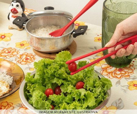 Pegador de Salada Mozcada Vermelho | Westwing