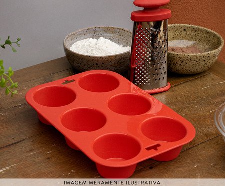Forma para Cupcakes Vermelha | Westwing