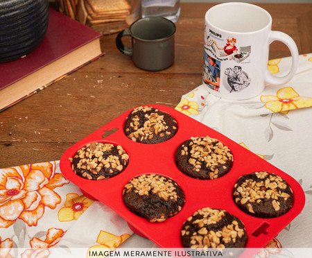 Forma para Cupcakes Vermelha | Westwing