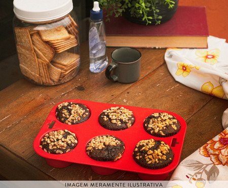 Forma para Cupcakes Vermelha | Westwing