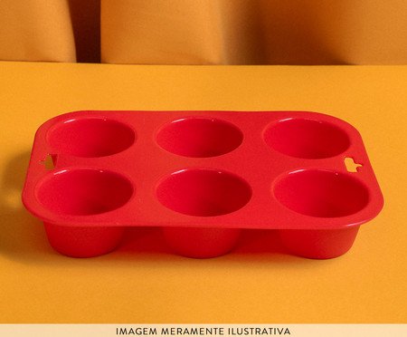 Forma para Cupcakes Vermelha | Westwing