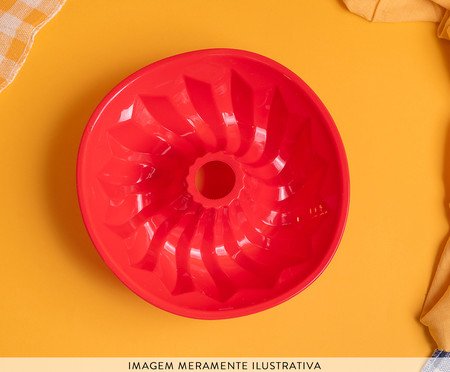 Forma para Bolo com Furo Vermelha | Westwing