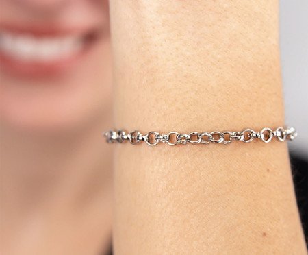 Pulseira Elo Português Aço Inoxidável | Westwing