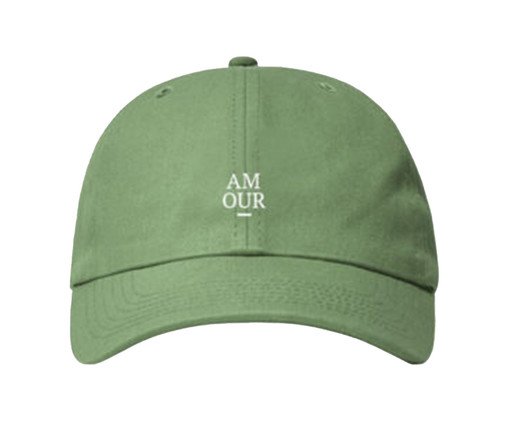 Boné Dad Hat Pistache Logo Amour Branco, green | WestwingNow