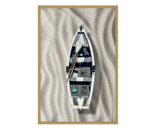 Quadro Canoa Areia Iv - Reinaldo Giarola, multicolor | WestwingNow