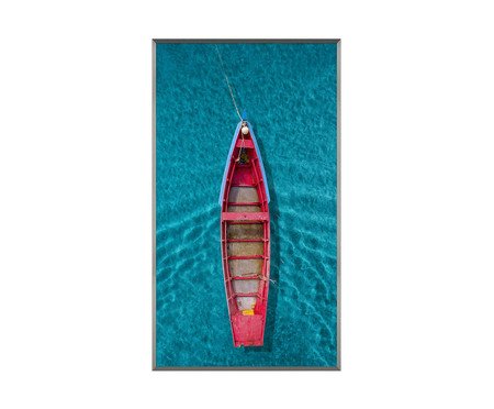 Quadro Água do Mar Canoa Vermelha - Reinaldo Giarola | Westwing