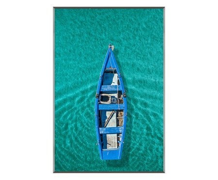 Quadro Água do Mar Canoa Azul - Reinaldo Giarola | Westwing