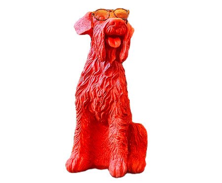 Base Luminária Cachorro Schnauzer Gabrielo Vermelho | Westwing