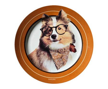 Prato em Porcelana Cachorro Sheltie Tommy | Westwing