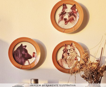 Prato em Porcelana Cachorro Sheltie Tommy | Westwing