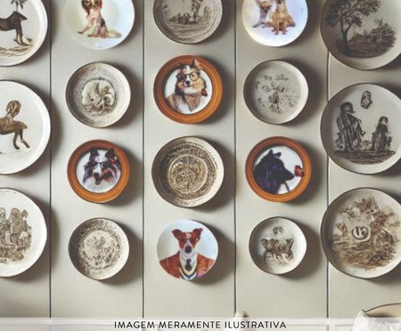 Prato em Porcelana Cachorro Sheltie Tommy | Westwing