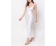 Camisola Longa em Cetim Liso e Renda Off-White, Off White | WestwingNow