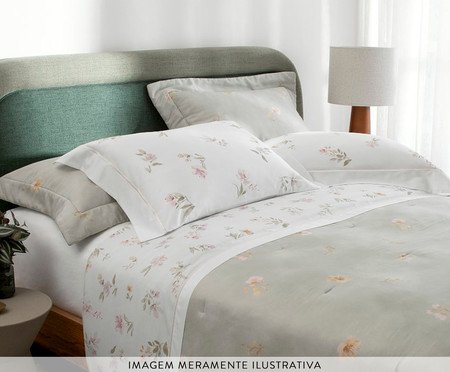 Jogo de Cobre-Leito Vision Flora Estampado 270 Fios | Westwing
